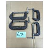 Lot of Craftsman C-Clamps