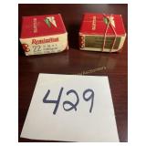 Remington 50 Grain, 22(.224 dia) Hollow Point a