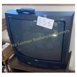 RCA Box tv, wheeled entertainment center
