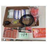Screwdriver set, Halogen lamp bulbs, funnels,