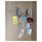 Noise Cancelling Ear Muffs, Duck Tape, Syringes,