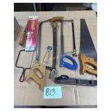 Drywall saws, drywall planer, misc. saws and tools