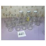 Misc. lot,  3- 80 oz glass jars, 2 qt jars(no name