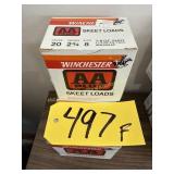 20 Gauge Winchester 2 3/4 8 Shot Skeet Loads