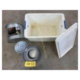 Galvanized Frabill Min-O-Life Fish Bucket and