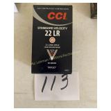 cci 22 lr 500 cartidgs stanard velocity 1070 fps