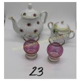 Nippon Sugar Bowl with Lid, Electric Teapot,