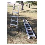 20 Ft Werner Extension Ladder & 6 Ft Werner Ladder