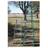 12 Ft Keller Ladder & 5 Ft Werner Aluminum Ladder