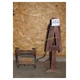 Anchor Brand Wringer and Antique Wash Tub Holder