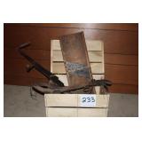 Antique Slaw Cutter, Hay Knife, and Horse Hames