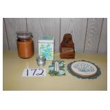 Toothpick Holders, Candle, Tin