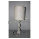 MCM White Lamp 38" T with Finale