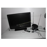 26" Sanyo TV with Remote and Rabbit Ear Antenna