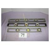 2-24" Levels (Metal) and 1-19" (Metal)