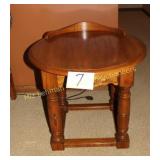 Oak End Table 24" W x 28" D x 23" T