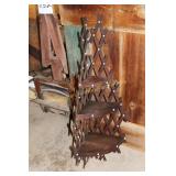 Tole Painted Magazine Rack and Lattice Corner