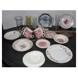 Misc Plates & Cups Wild Rose Pattern, Harvest
