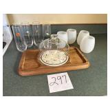 Covered Cheese Ball Serving Tray--Good Wood