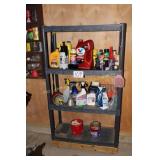 Plastic Shelf with Contents