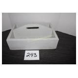 Old Painted Toolbox 15 1/2" W x 7" T x 11 1/2" D