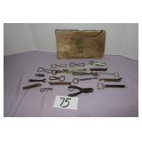 Old Bottle Openers, Old Klein Tools Pouch