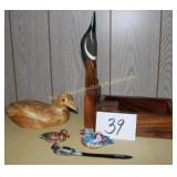 Goose Nutcracker, Duck Letter Opener, Coot