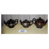 Occupied Japan Teapot, Black Made in Japan Teapot,