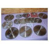 Saw Blades--Various Sizes and Brands