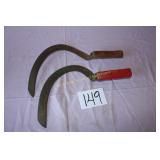 2 Hand Scythes