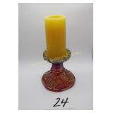 Carnival Candle Holder 5 1/2" T