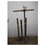 Hole Diggers, Pick Ax, Sledge Hammer