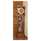 Oak Grand Mother Clock with Key