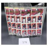 Cleveland Indians-1996 MLB Pro Stamps, 5 sealed