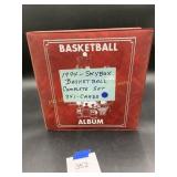 Red binder 1994 Skybox basketball set 1-341
