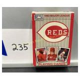 Cincinnati Reds 1993 playing cards deck, opened