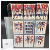 1992 Skybox USA Dream Team BSKT Barcelona 3-card