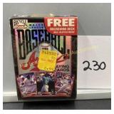 1995 MLB Aces playing cards deck, opened