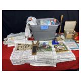 Tote of Cloth Calendars,(80