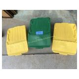 Recycling Bins 3 Total with lids