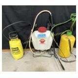 2 Handheld Sprayers 3 Gal and 2 Gal, 1 Backpack