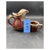McCoy Brown Drip Glaze Pitcher and McCoy Brown