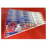 Super Bowl 25 Pennants Bills 10 Total