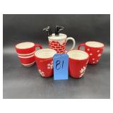 Dept. 56 Hot Chocolate Cup with spoon,
