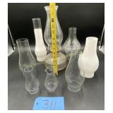 Oil Lamp (Farms Lamp Light) and 5 Big Chimneys