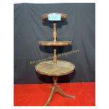 3 Tiered wood display, 20" W X 42" T