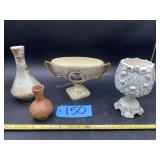 Empire Compote, Stangl Pottery Vase, Ardco