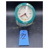 Cook Mint Time glass Canister jar with lid