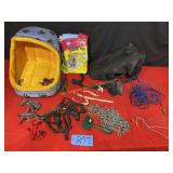 Dog Items--Pet Carrier, Bed, Collars, Brushes,