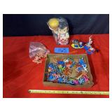 Lot of Army Men, Big Boy plastic figurine, misc.